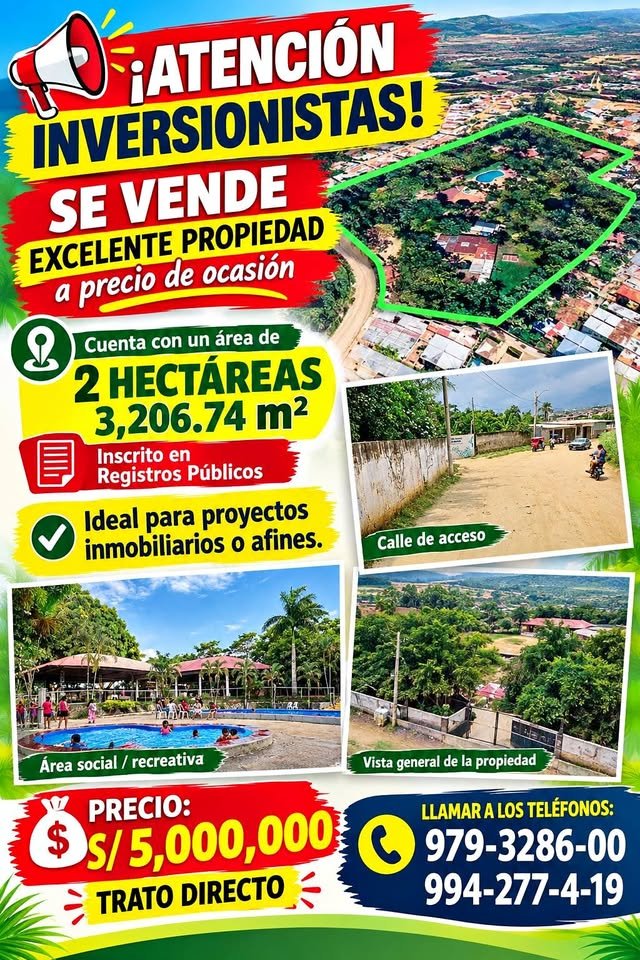 Terreno en Tarapoto, San Martín — foto 1