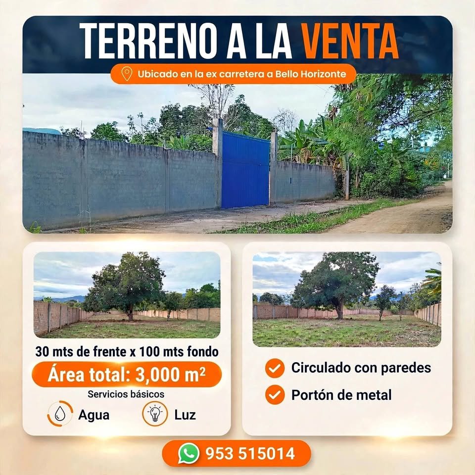 Terreno en La Banda de Shilcayo, San Martรญn โ foto 1